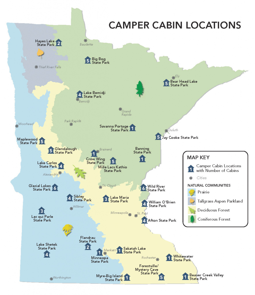 State Parks - Minnesota Dnr - Mn Department Of Natural Resources pertaining to Minnesota State Park Camper Cabins Map