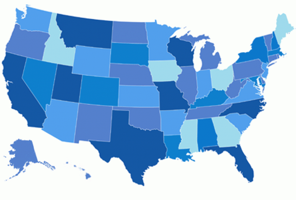 State Retirement Guides inside Retirement Friendly States Map
