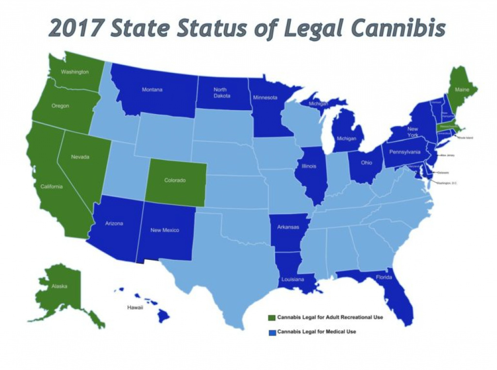 State Will Weigh Cost, Benefits Of Recreational Cannabis throughout Legal Marijuana States Map 2017