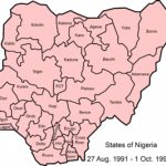 States Of Nigeria   Wikipedia Regarding Map Of Nigeria With States