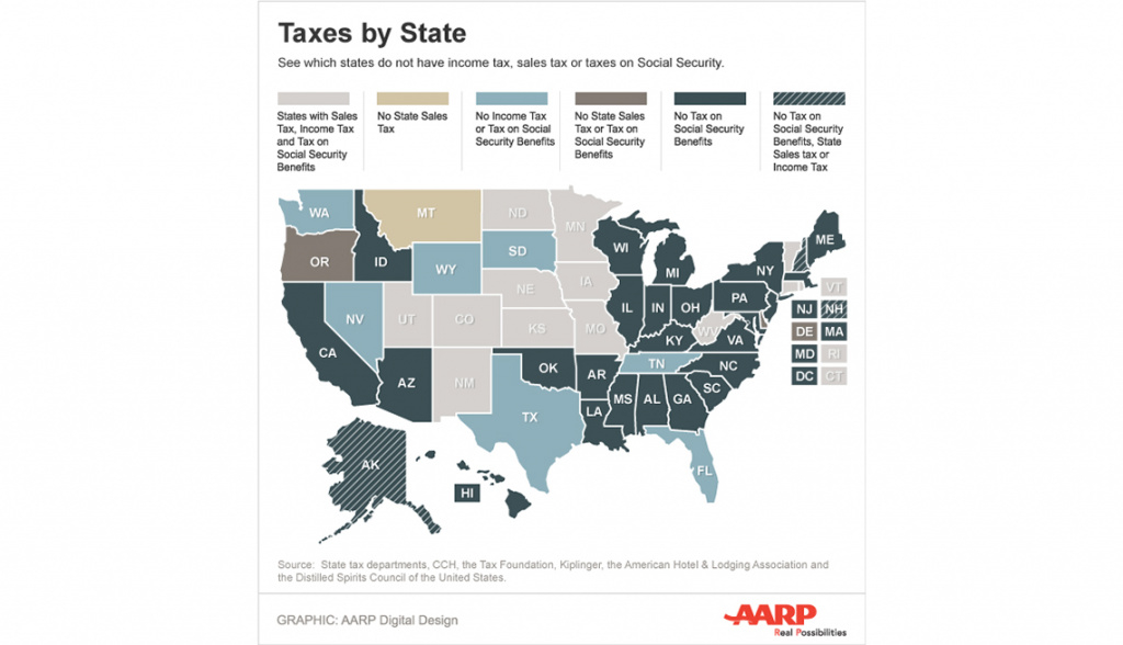 States That Offer The Biggest Tax Relief For Retirees inside Tax Friendly States Map