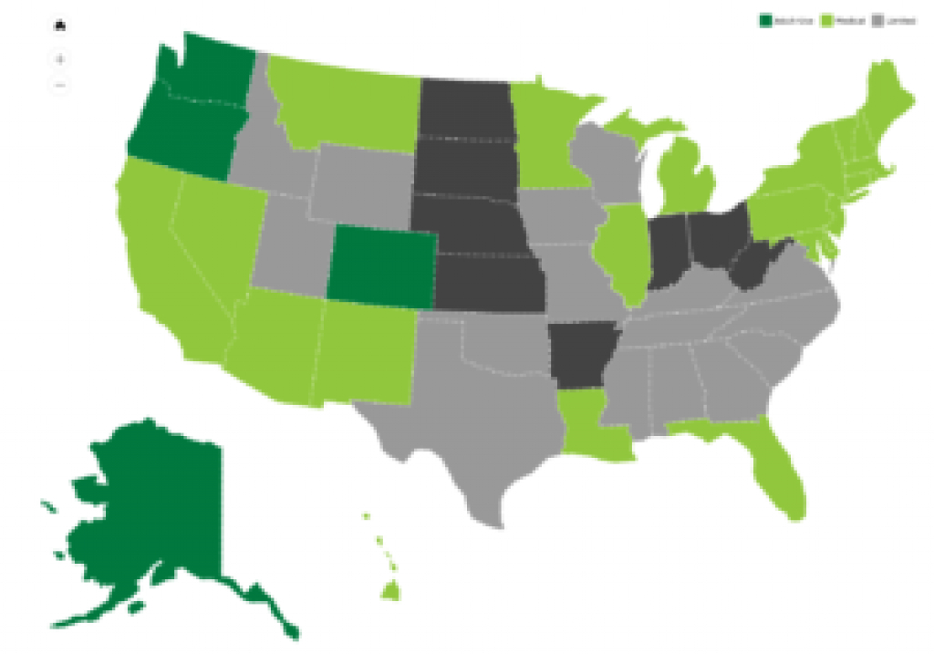 Statestate Policies | National Cannabis Industry Association throughout States Where Weed Is Legal Map 2016