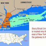Stony Brook University Undergraduate Admissions Intended For State University Of New York Map