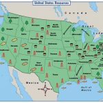 Students Read A Natural Resource Map And Use A Chart To Determine For United States Resource Map