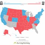 Surveymonkey Shows Hillary Clinton As Likely Victor For 2016 In States Trump Won Map