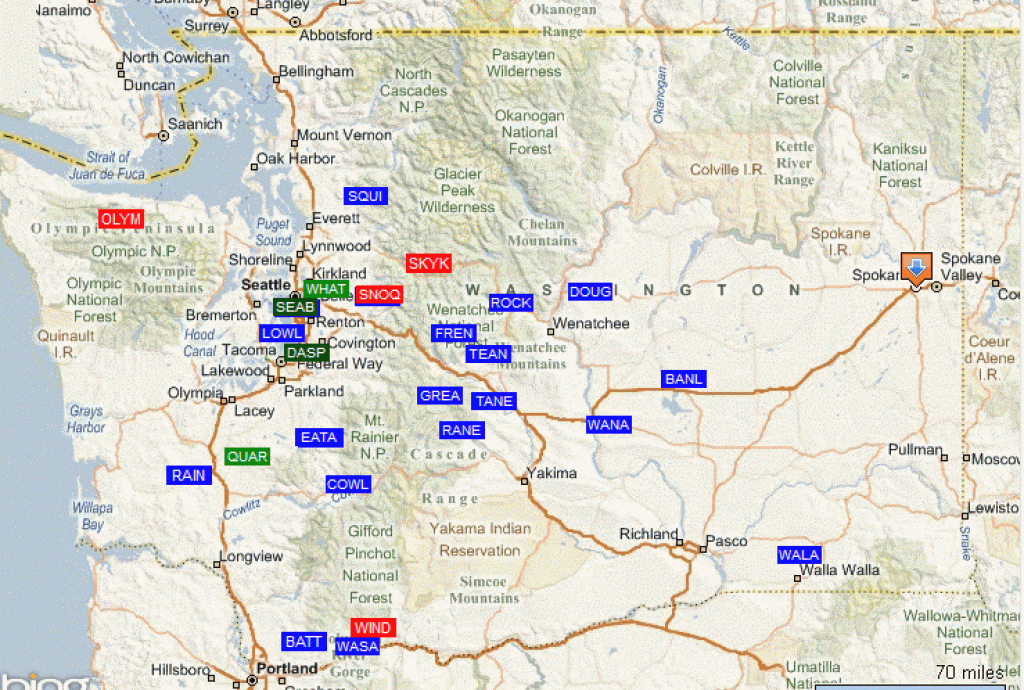 Swimmingholes Washington Swimming Holes And Hot Springs Rivers for Washington State Campgrounds Map