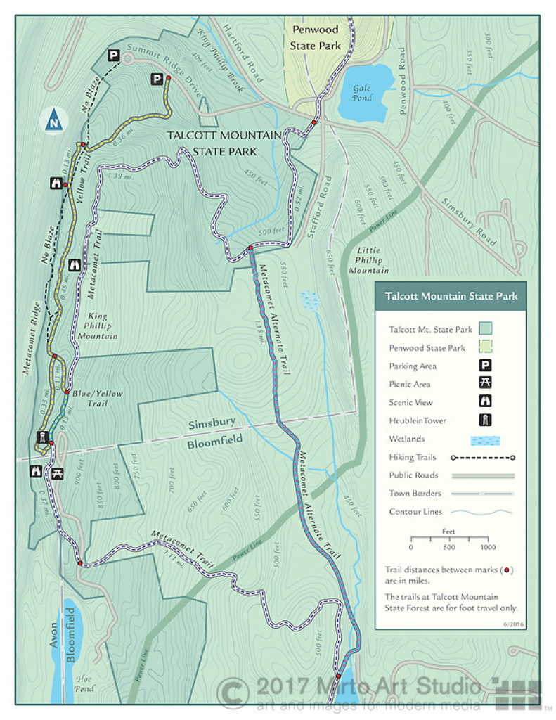 Talcott Mountain State Park Connecticut | Mirto Art Studio with Talcott Mountain State Park Trail Map