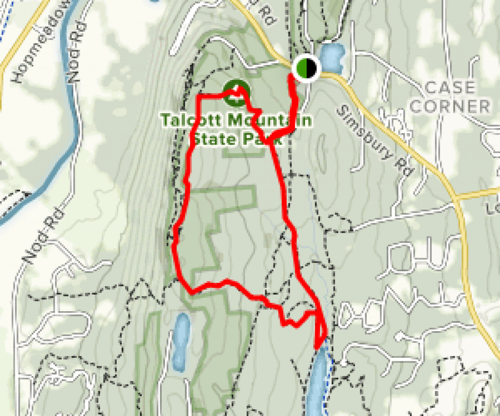 Talcott Mountain State Park Loop Trail - Connecticut | Alltrails pertaining to Talcott Mountain State Park Trail Map