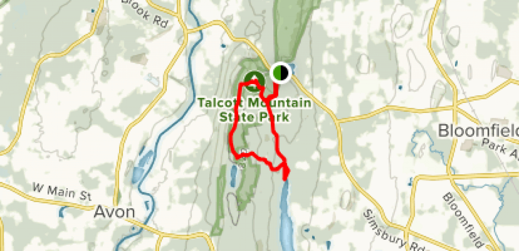 Talcott Mountain State Park Loop Trail - Connecticut | Alltrails regarding Talcott Mountain State Park Trail Map