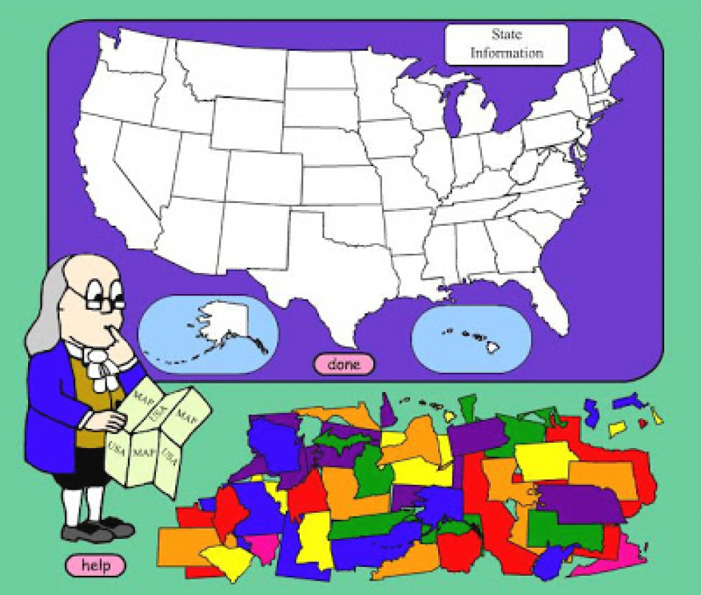 Technology Rocks. Seriously.: 50 States And Capitals with Put The States On The Map Game
