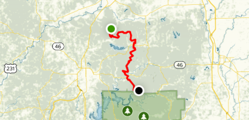 Tecumseh Trail - Indiana | Alltrails in Morgan Monroe State Forest Hunting Map