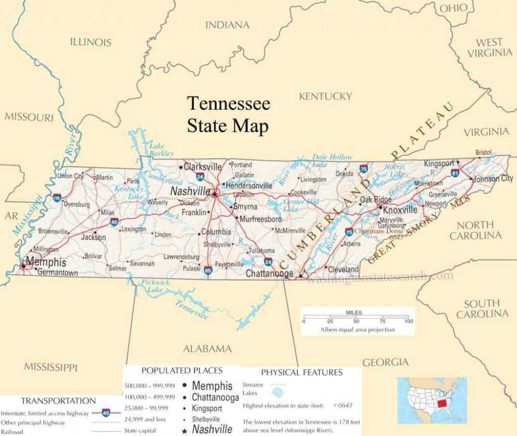 Tennesse |  Our Tennessee State County Map A Large Detailed Map inside Tennessee Alabama State Line Map