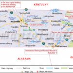 Tennessee Map, Map Of Tennessee (Tn), Usa With Tennessee Alabama State Line Map