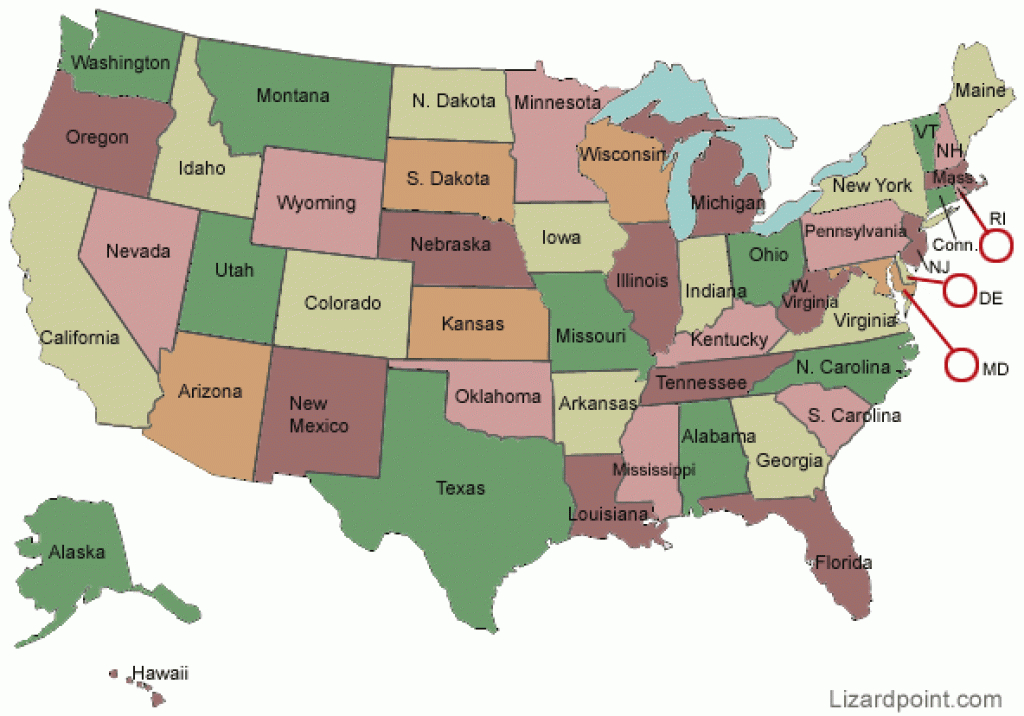 Test Your Geography Knowledge - Usa: States Quiz | Lizard Point inside 50 States Map Game