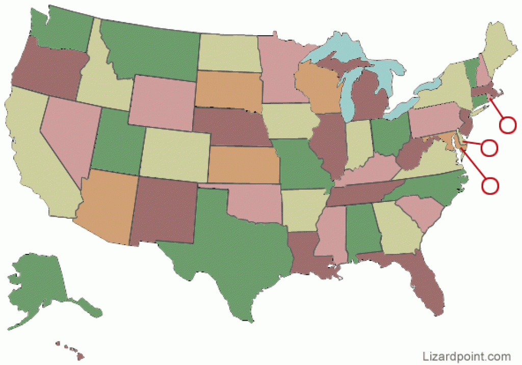 Test Your Geography Knowledge - Usa: States Quiz | Lizard Point regarding Us States Map Quiz