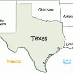 Texas Bordering States Map With Regard To Map Of Texas And Surrounding States
