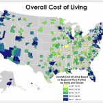 Texas Has Some Of The Highest And The Lowest Costs Of Living In The Regarding Cost Of Living By State Map