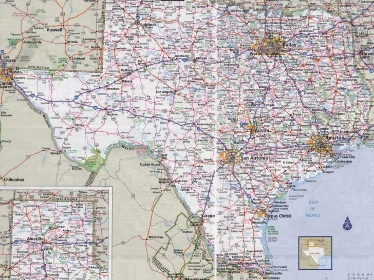 Texas State Highway Map