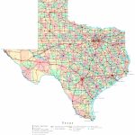 Texas Printable Map Inside Texas State Highway Map