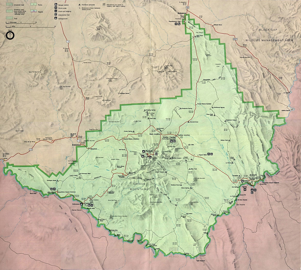 Texas State And National Park Maps - Perry-Castañeda Map Collection pertaining to Big Bend State Park Map