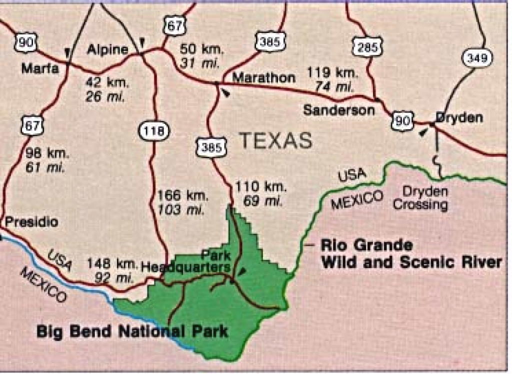 Texas State And National Park Maps - Perry-Castañeda Map Collection within Big Bend State Park Map