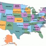 The 50 States Of America | Us State Information For A Big Map Of The United States With Capitals