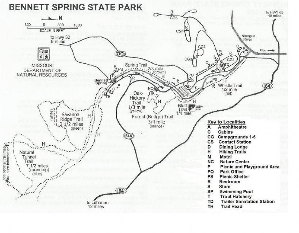 The Bennett Spring State Park Website pertaining to Montauk State Park Campground Map