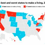 The Best And Worst States To Make A Living In 2016   Business Insider For Cost Of Living By State Map