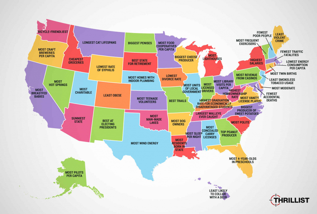 The Best (And Worst) Thing About Each State | Mental Floss within Map Of Who Won Each State