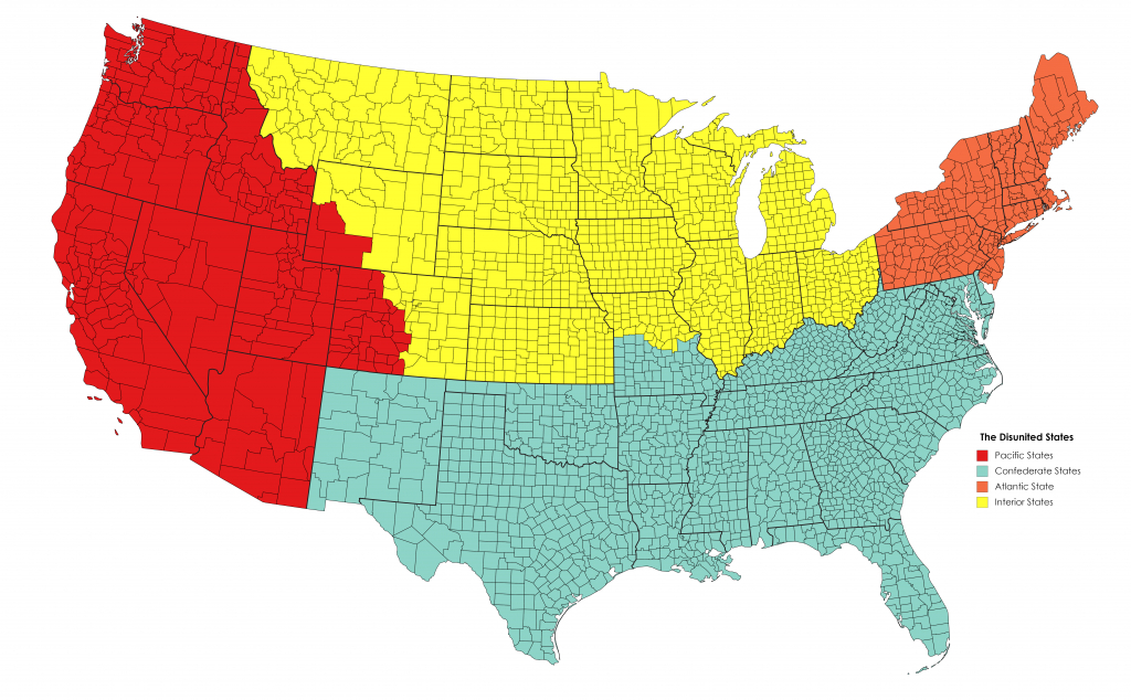 The Disunited States&amp;quot;, Based Off A Civil War Propaganda Piece with regard to Disunited States Of America Map