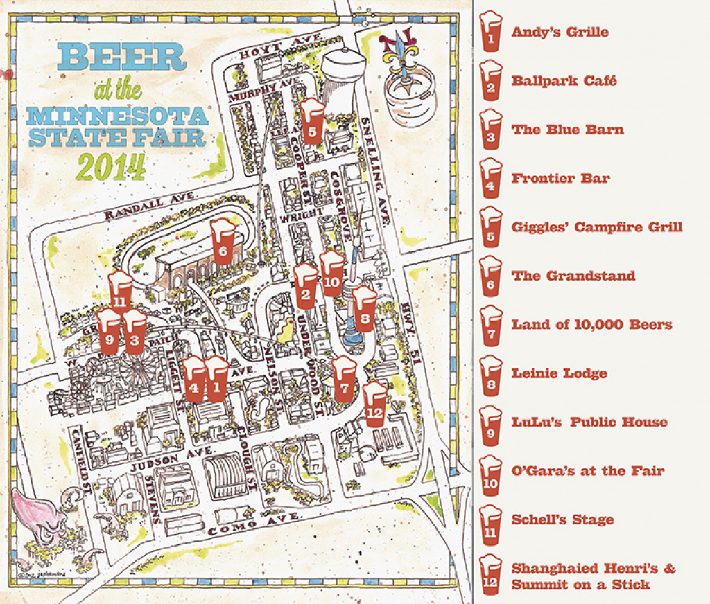 The Growler&amp;#039;s Guide To Craft Beer At The Minnesota State Fair 2014 with regard to Mn State Fair Map 2017