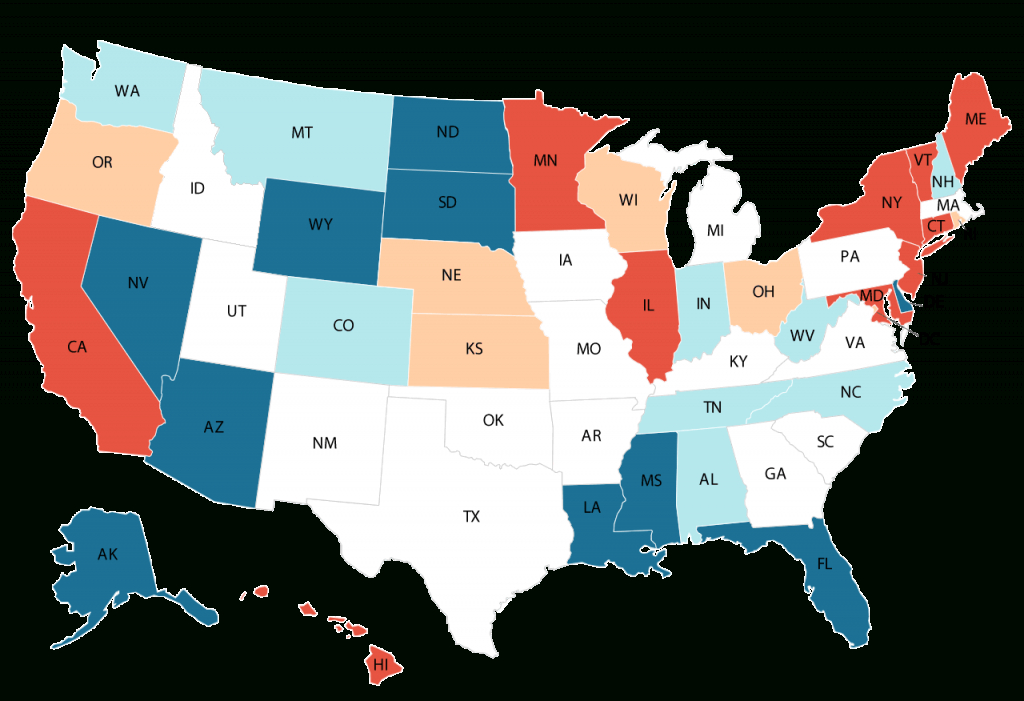 The Kiplinger Tax Map: Guide To State Income Taxes, State Sales intended for Retirement Friendly States Map