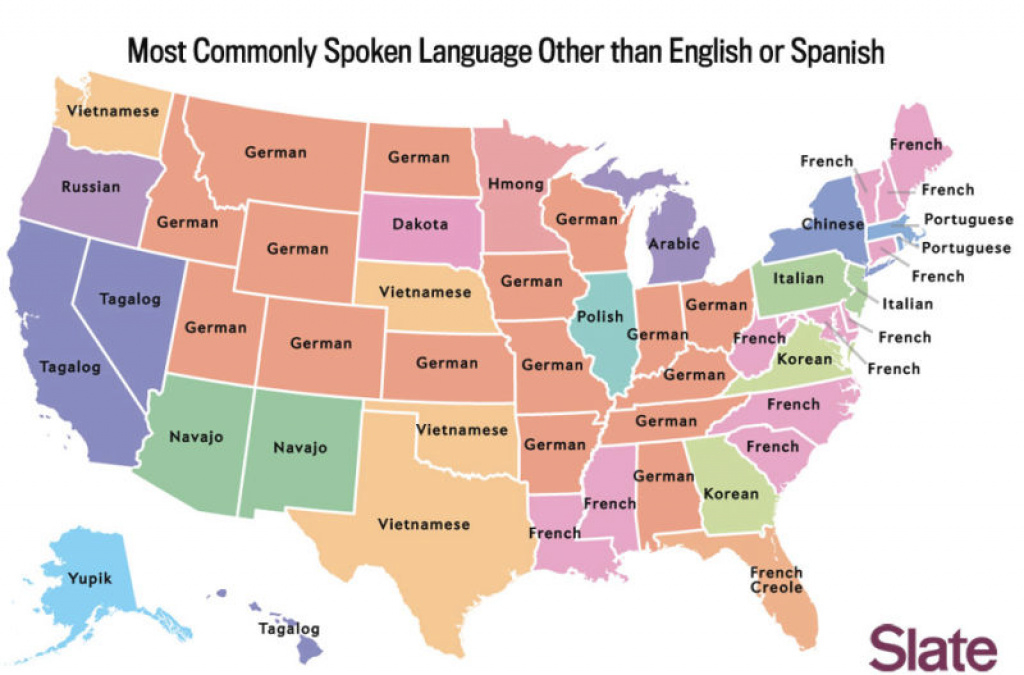 The Most Common Language In Each Us State—Besides English And Spanish intended for What States Have I Been To Map