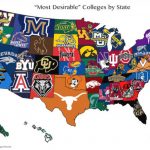 The Most Desirable College In Each State [Map]   Business Insider Intended For State University Of New York Map