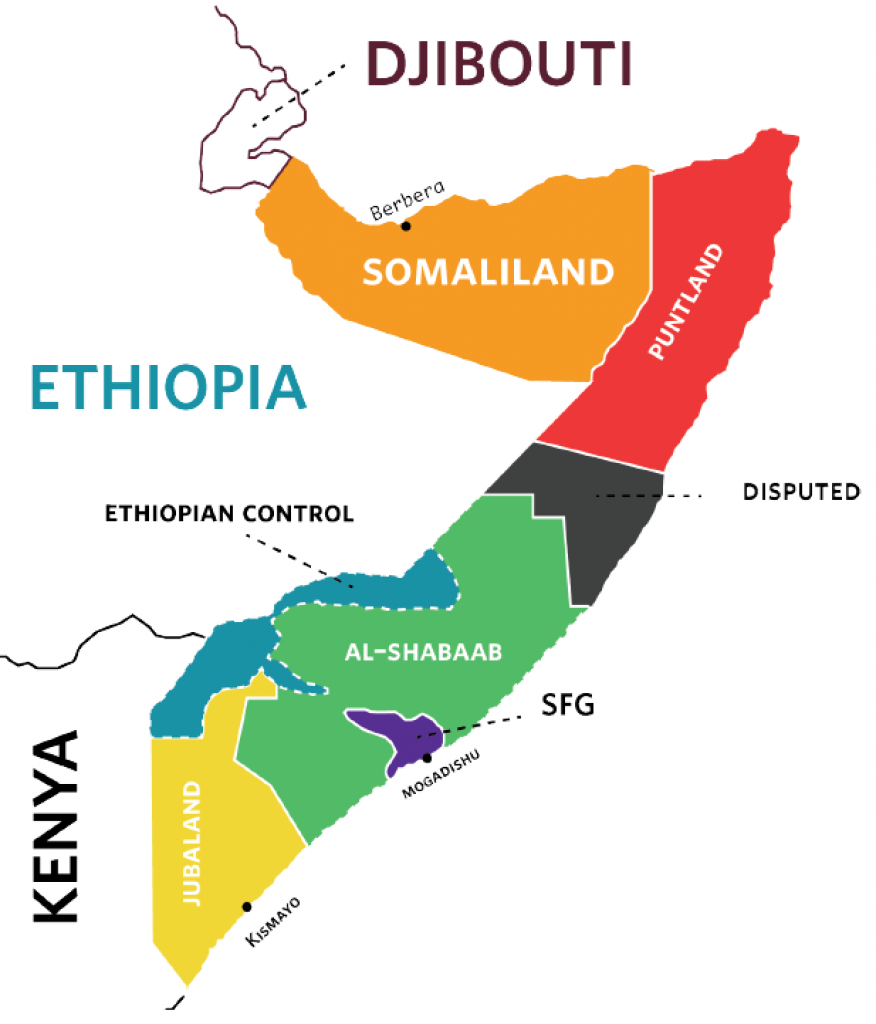 The New Face Of Somalia | Washington University Political Review | Wupr pertaining to Jubaland State Map