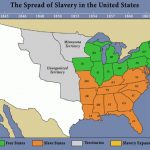 The Spread Of Slavery   Mrlincolnandfreedom Within Map Of Slavery In The United States