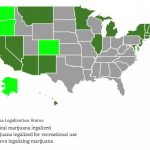 The State Of Marijuana In The U.s. In 2015   Lhsfna Throughout State Of The Map Us 2015
