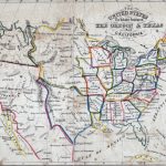 The United States, The Relative Position Of The Oregon & Texas And Within Map Of United States 1845