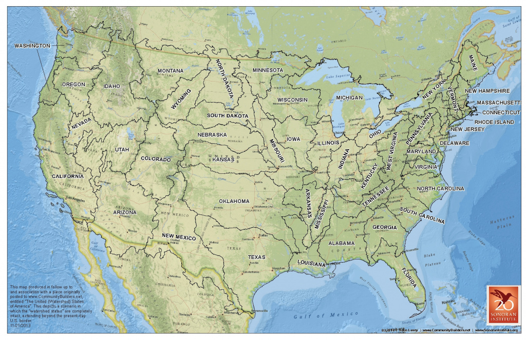 The United (Watershed) States Of America | Community Builders regarding Watershed Map Of The United States