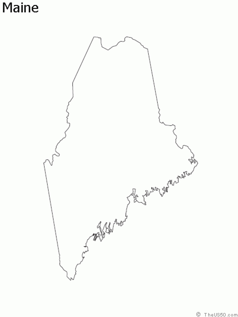 The Us50 - View The Blank State Outline Maps inside Maine State Map Printable