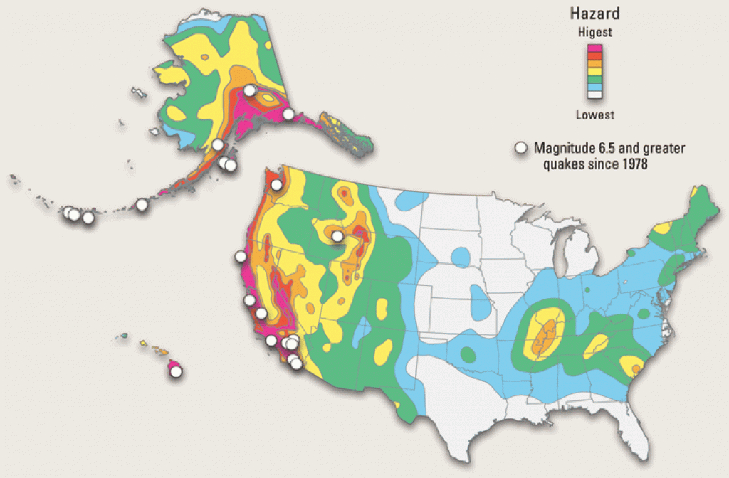 The Usgs Earthquake Hazards Program In Nehrp— Investing In A Safer in Usgs Earthquake Map Washington State