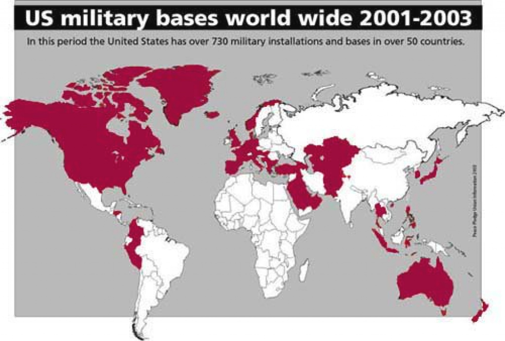 The Worldwide Network Of Us Military Bases - Global Researchglobal within Military Bases United States Map