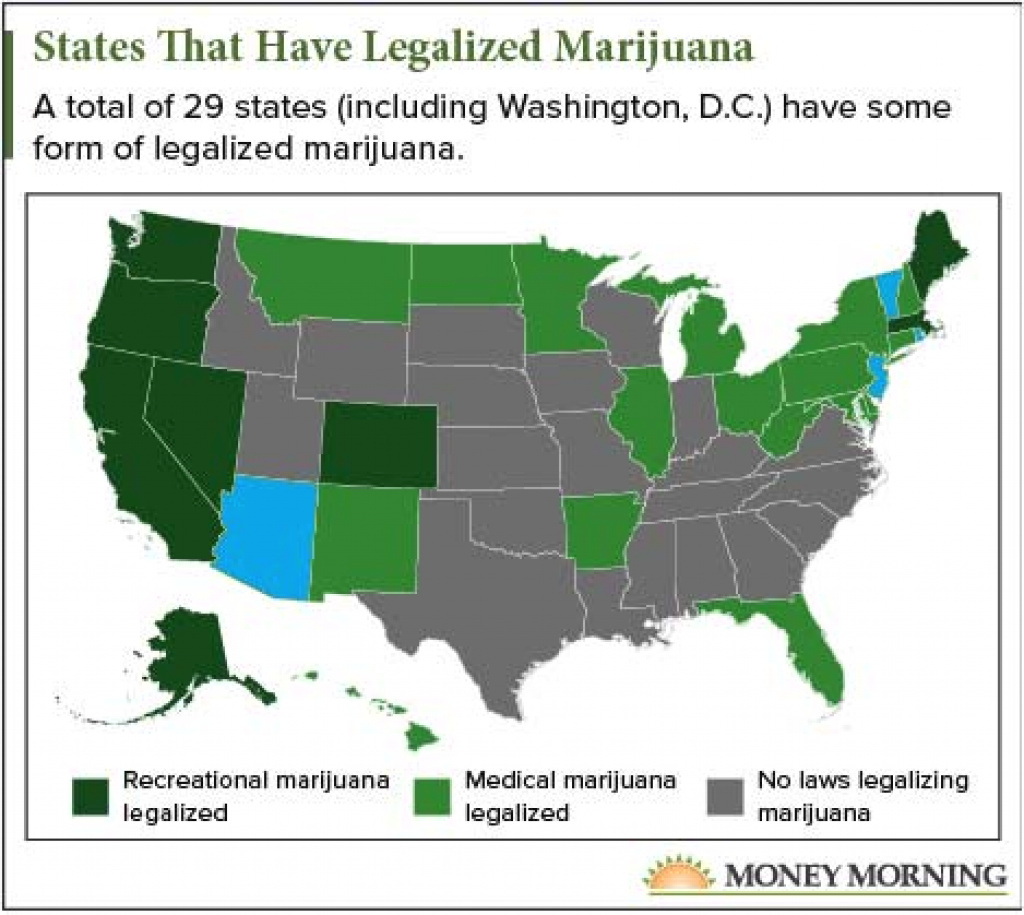 These Four States Could Legalize Recreational Weed In 2018 [Map] pertaining to Medical Marijuana States Map