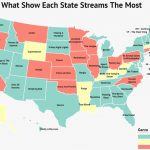 This Amazing Map Shows What Each State Is Currently Binge Watching Throughout Map Of Who Won Each State