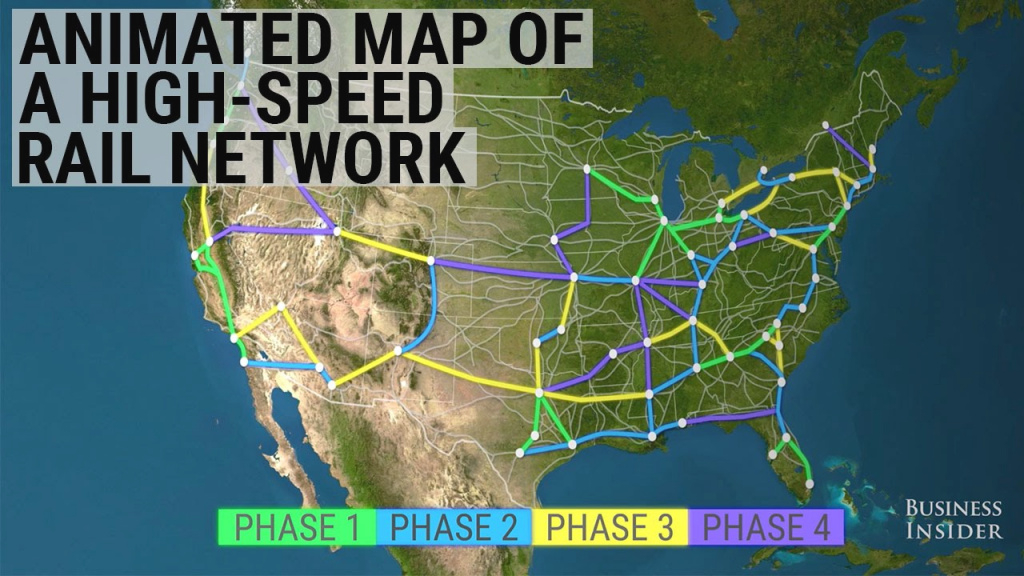 This Animated Map Shows How Radically A High-Speed Train System for United States Train Map
