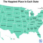 This Awesome Map Shows The Happiest Place In Each State   Zippia Pertaining To Map Of Who Won Each State