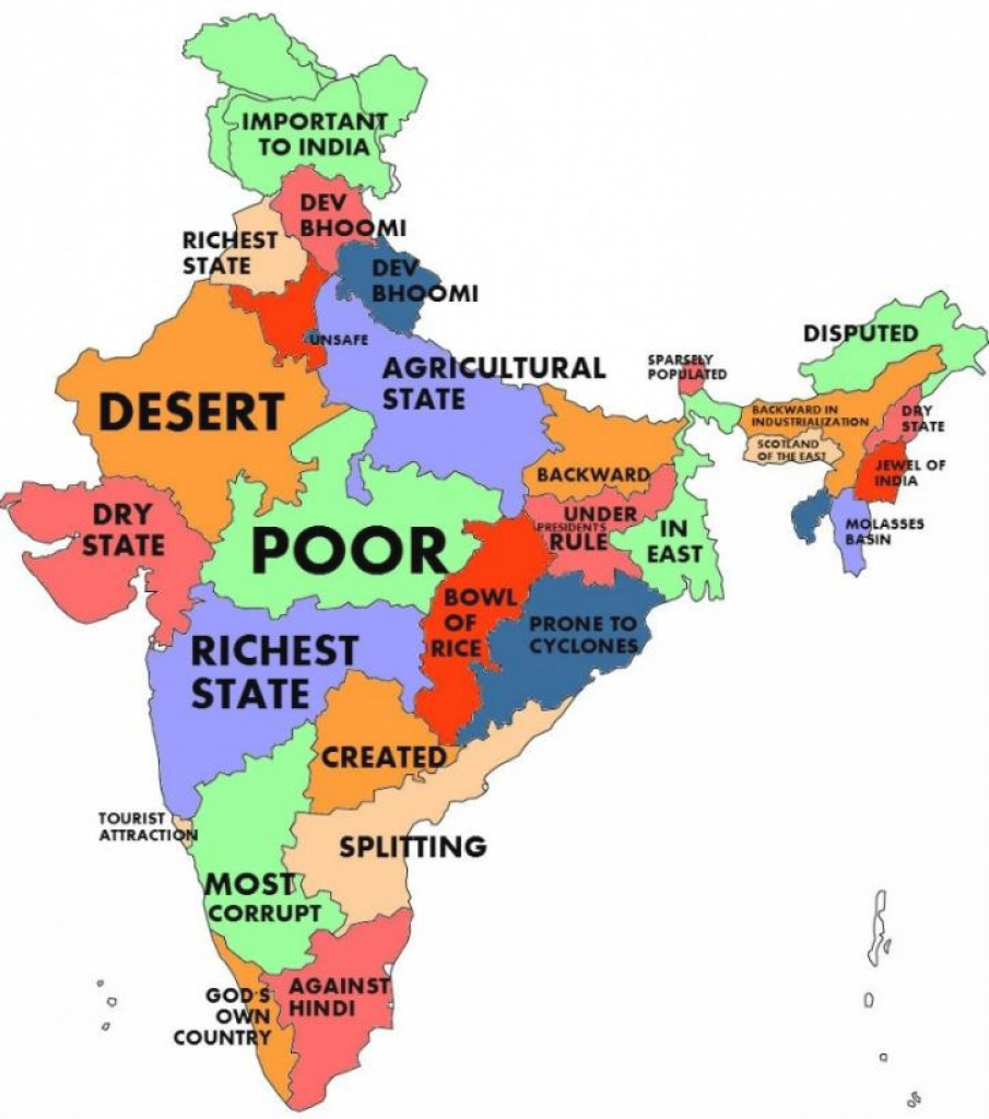 This Is What A Google Autocomplete Map Of India Would Look Like. And throughout Google Map Of India With States