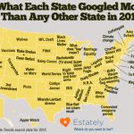 This Map Shows What Each State Googled More Than Any Other In 2015 Within Map Of Who Won Each State