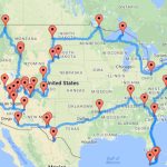 This Map Shows You The Best Road Trip Route Between National Parks Within United States Road Trip Map
