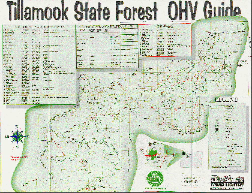Tillamook State Forest Trail Map in Tillamook State Forest Camping Map